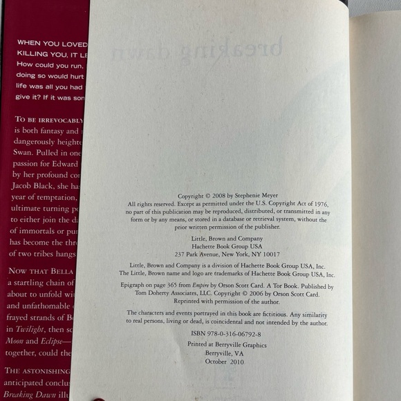 The Twilight Saga: 2 Hardcover Books Eclipse & Breaking Dawn by Stephenie Meyer - Picture 12 of 12
